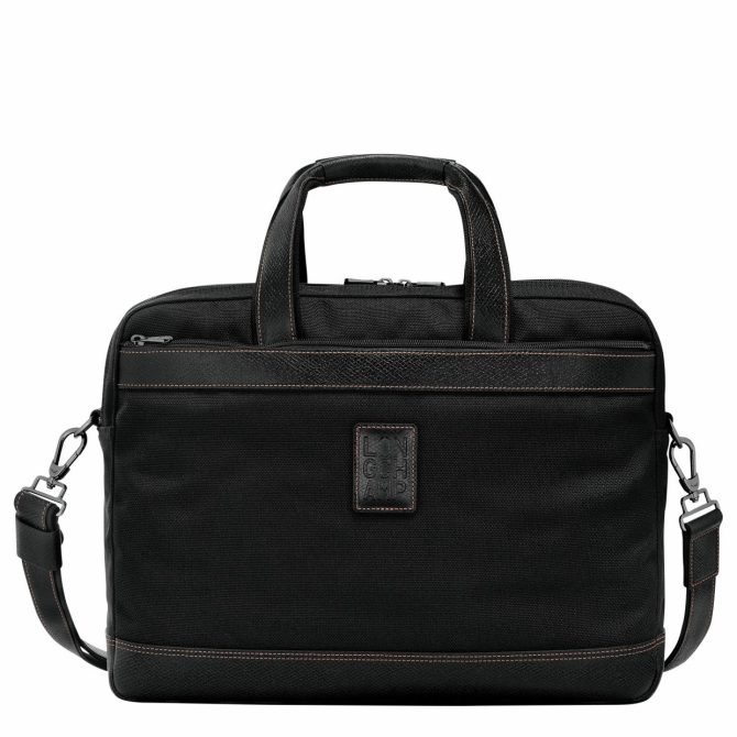 Men Briefcase | Longchamp Boxford L Briefcase Black