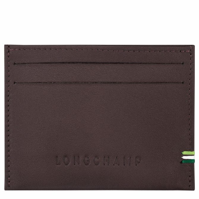 Men Cardholders & Coin Purses | Longchamp Longchamp Sur Seine Card Holder Mocha