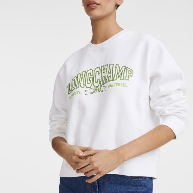 Women Tops & Blouses | Longchamp Sweatshirt White