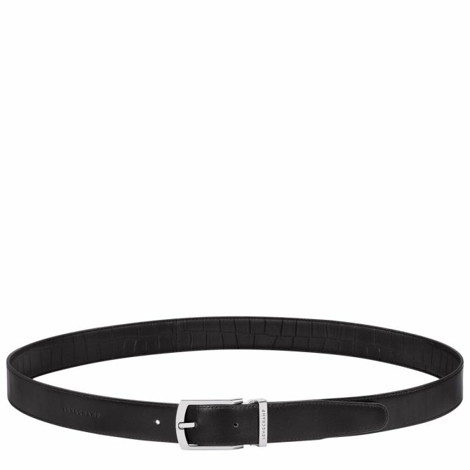 Men Belts | Longchamp Delta Box Black