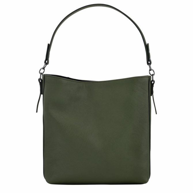 Women Shoulder Bags | Longchamp Longchamp 3D M Hobo Bag Khaki