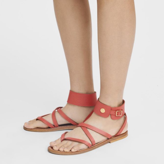 Women Sandals | Longchamp Longchamp X K.Jacques Sandals Strawberry