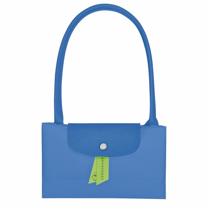 Women Shoulder Bags | Longchamp Le Pliage Green L Tote Bag Cornflower