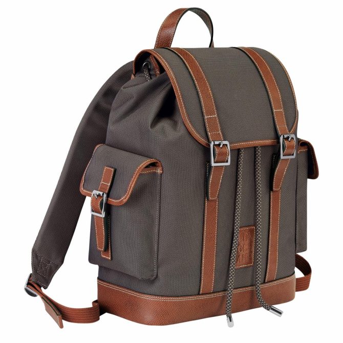 Men Backpacks | Longchamp Boxford Backpack Brown