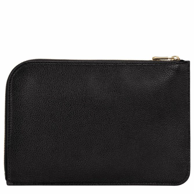 Women Pouches & Cases | Longchamp Le Foulonné Pouch Black