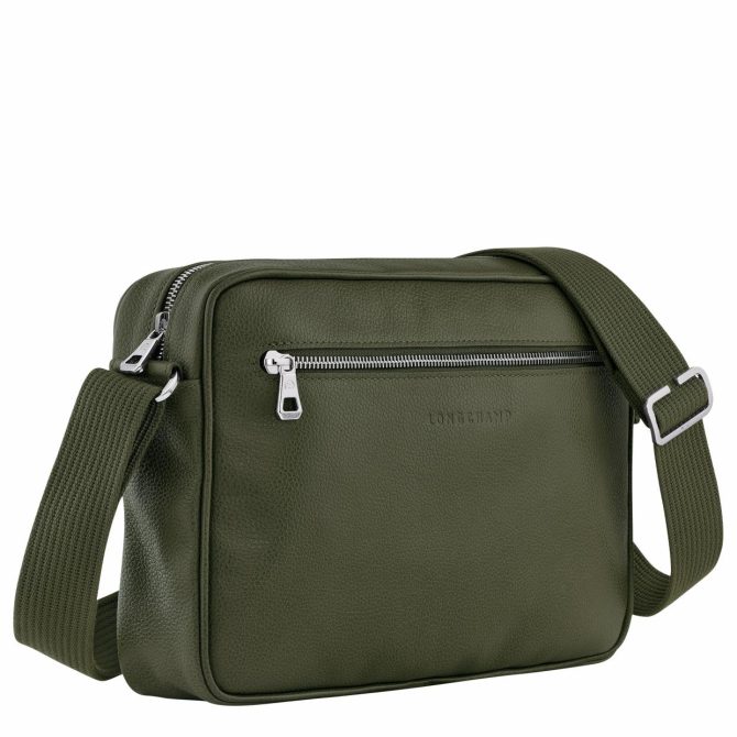 Men Crossbody Bags | Longchamp Le Foulonné M Camera Bag Khaki