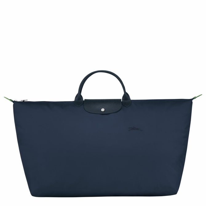 Women/Men Travel Bags | Longchamp Le Pliage Green M Travel Bag Navy