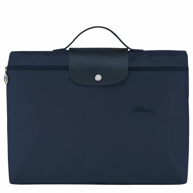 Women/Men Briefcase | Longchamp Le Pliage Green S Briefcase Navy