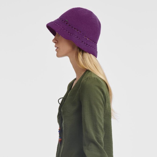 Women Caps & Hats | Longchamp Hat Violet