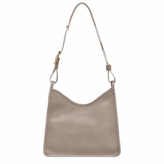 Women Shoulder Bags | Longchamp Le Foulonné M Hobo Bag Turtledove