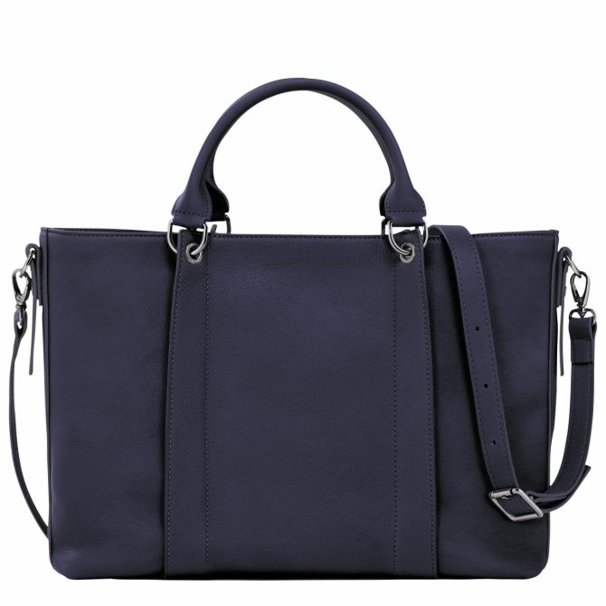 Women Handbags | Longchamp Longchamp 3D L Handbag Bilberry