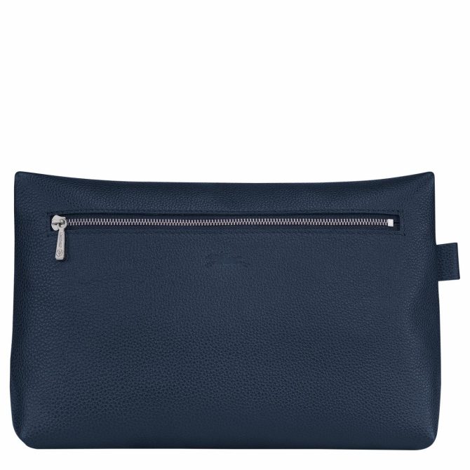 Women/Men Toiletry Bags | Longchamp Le Foulonné Toiletry Case Navy