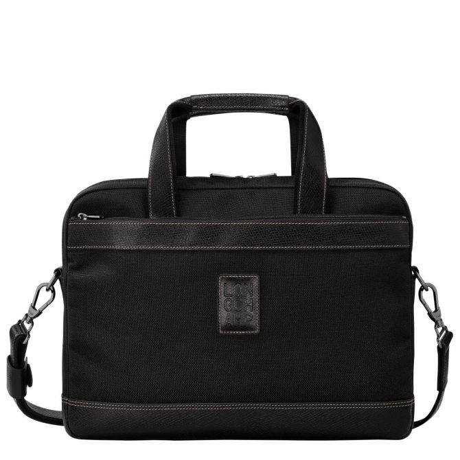 Men Briefcase | Longchamp Boxford S Briefcase Black