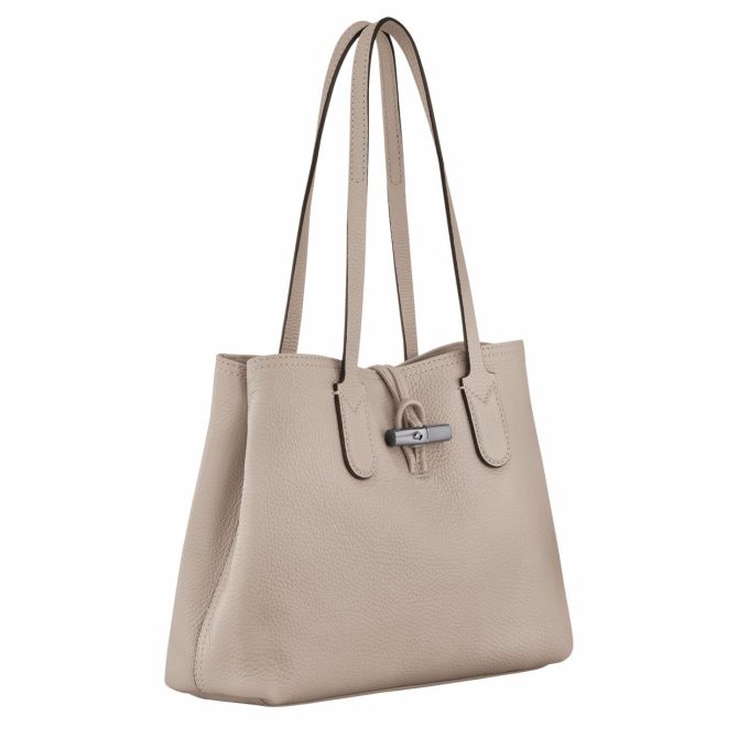 Women Shoulder Bags | Longchamp Le Roseau Essential M Tote Bag Clay