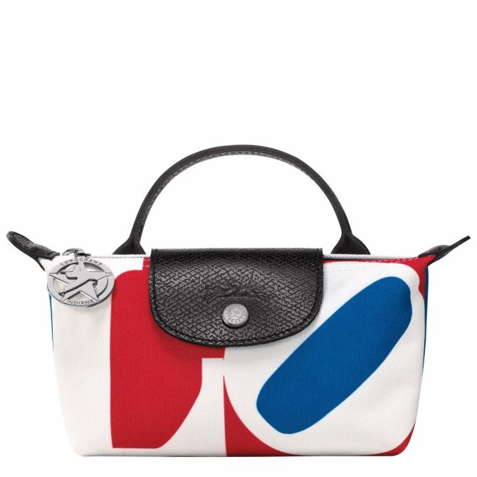 Women/Men Pouches & Cases | Longchamp Longchamp X Robert Indiana Pouch White