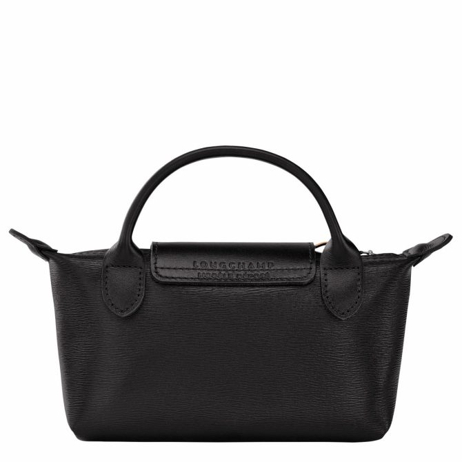 Women Pouches & Cases | Longchamp Le Pliage City Pouch With Handle Black