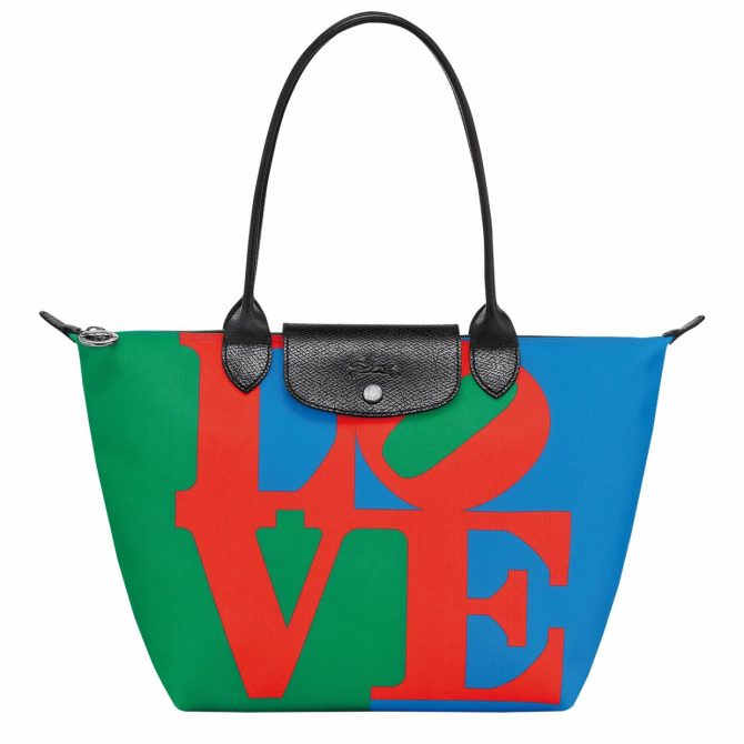 Women Shoulder Bags | Longchamp Longchamp X Robert Indiana M Tote Bag Red