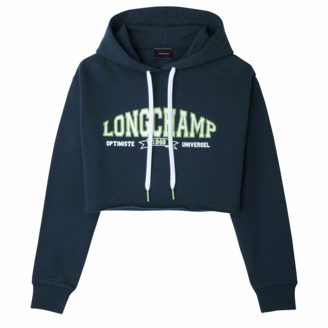 Women Tops & Blouses | Longchamp Hoodie Navy