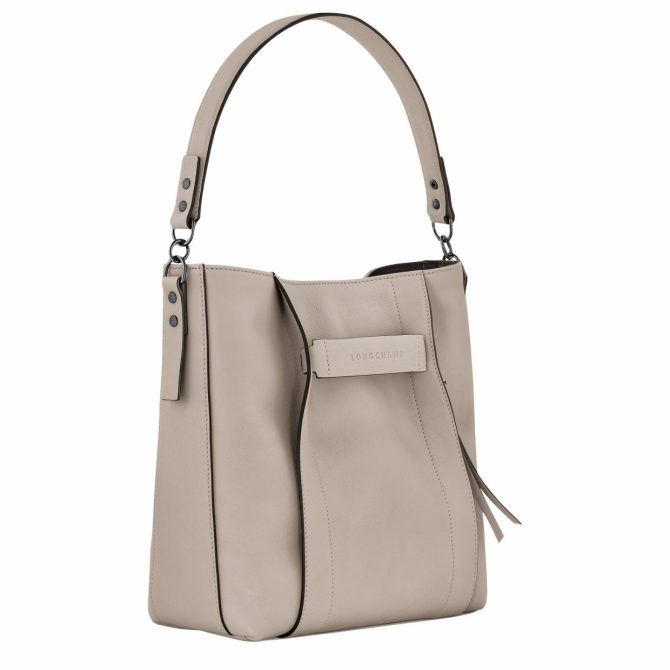 Women Shoulder Bags | Longchamp Longchamp 3D M Hobo Bag Clay