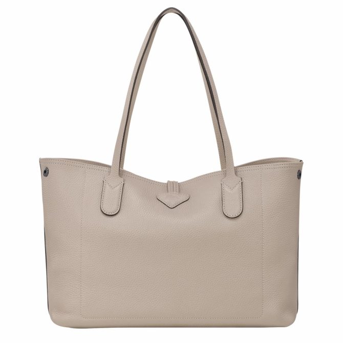 Women Shoulder Bags | Longchamp Le Roseau Essential L Tote Bag Clay