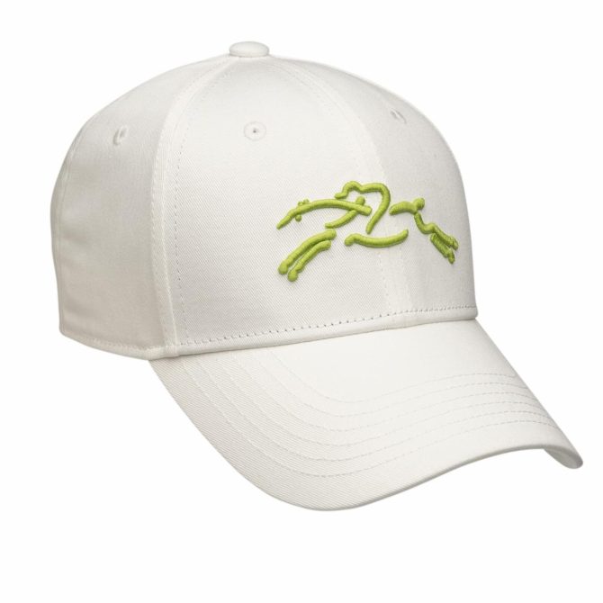 Women Caps & Hats | Longchamp Solid Cap White