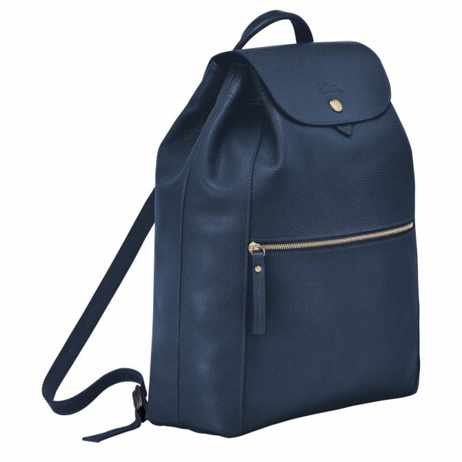 Women Backpacks | Longchamp Le Foulonné Backpack Navy