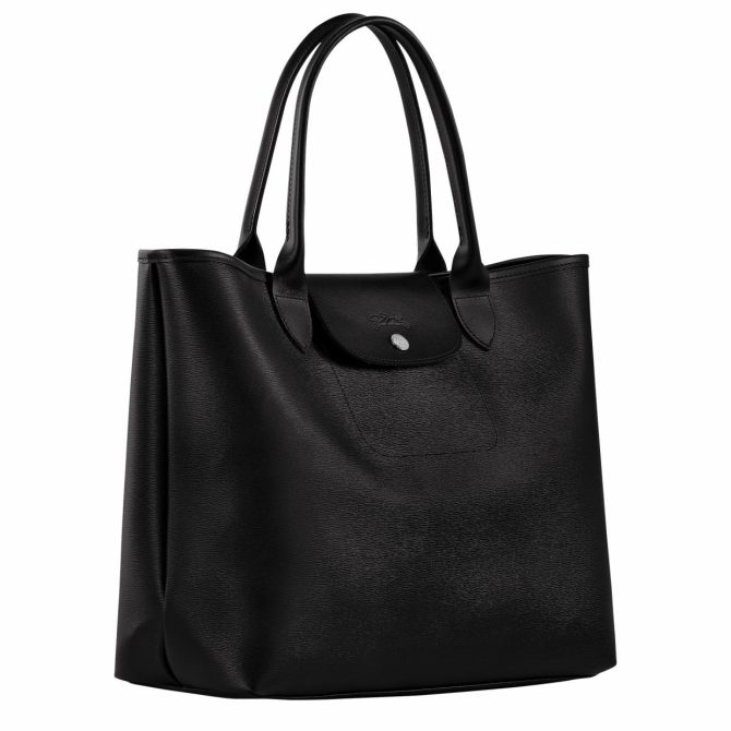 Women Handbags | Longchamp Le Pliage City L Tote Bag Black