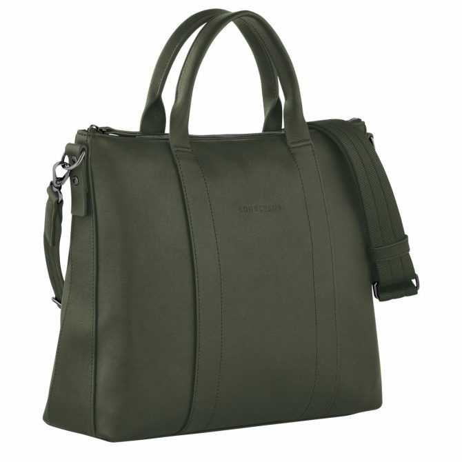 Women/Men Briefcase | Longchamp Longchamp 3D Briefcase Khaki