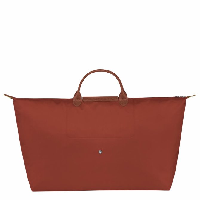 Women/Men Travel Bags | Longchamp Le Pliage Green M Travel Bag Chestnut