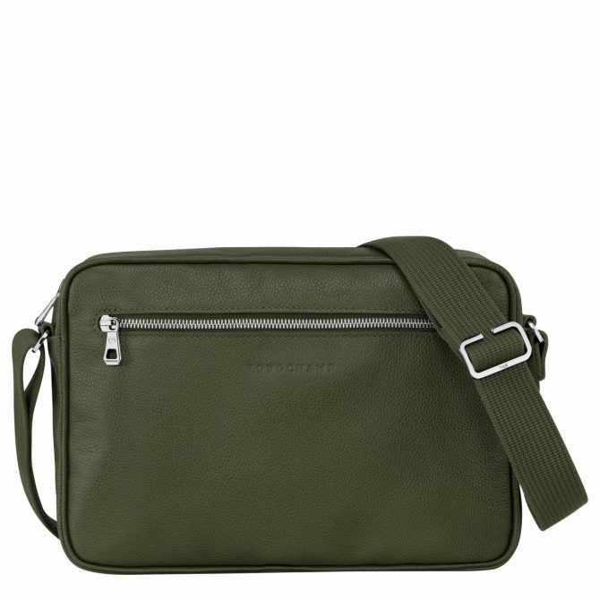 Men Crossbody Bags | Longchamp Le Foulonné M Camera Bag Khaki