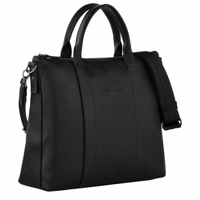 Women/Men Briefcase | Longchamp Longchamp 3D Briefcase Black