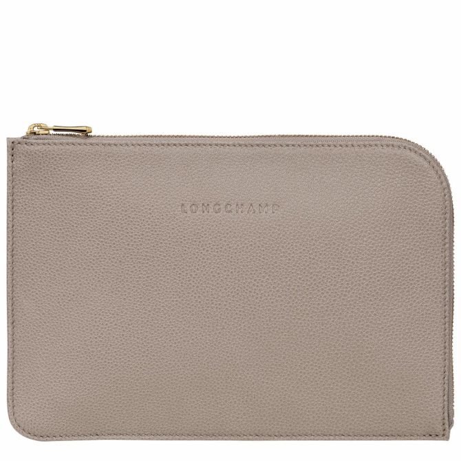 Women Pouches & Cases | Longchamp Le Foulonné Pouch Turtledove