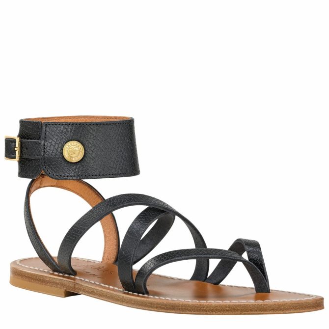 Women Sandals | Longchamp Longchamp X K.Jacques Sandals Black