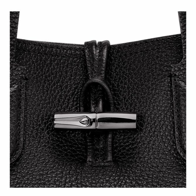 Women Shoulder Bags | Longchamp Le Roseau Essential M Tote Bag Black