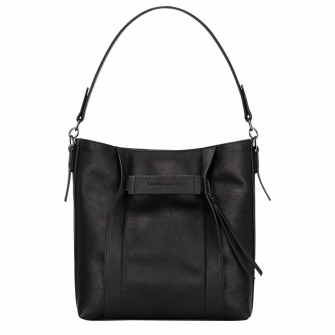 Women Shoulder Bags | Longchamp Longchamp 3D M Hobo Bag Black