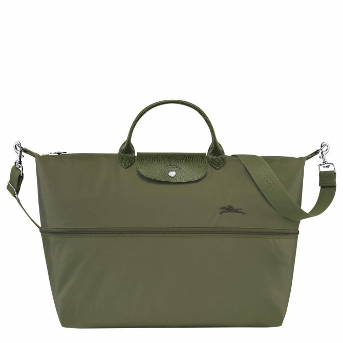 Women/Men Travel Bags | Longchamp Le Pliage Green Travel Bag Expandable Forest