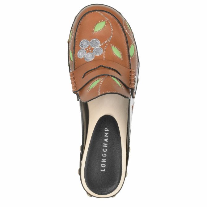 Women Sandals | Longchamp La Cigale Clogs Cognac