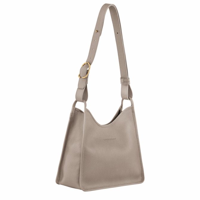 Women Shoulder Bags | Longchamp Le Foulonné M Hobo Bag Turtledove