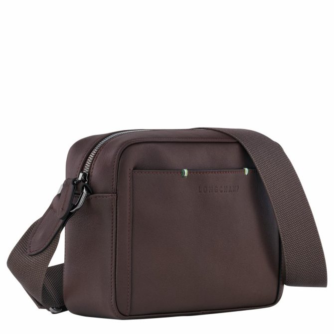 Men Crossbody Bags | Longchamp Longchamp Sur Seine Camera Bag Mocha