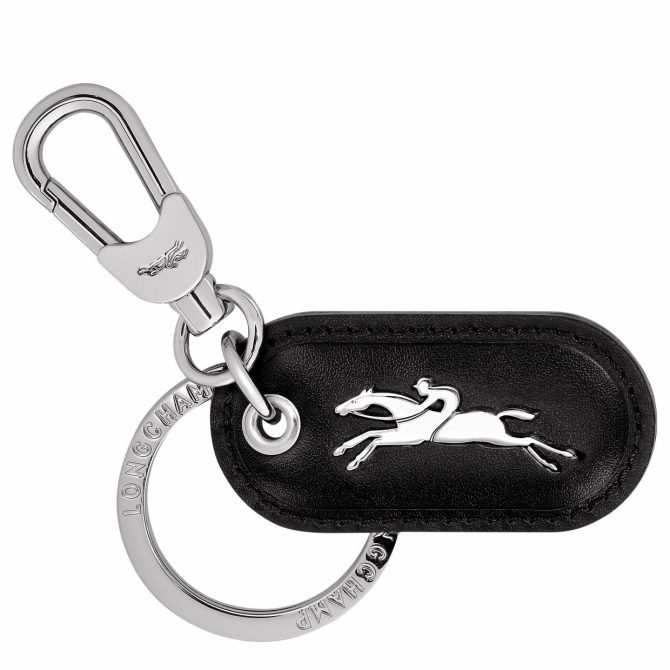 Women Key Rings | Longchamp Box-Trot Key Rings Black