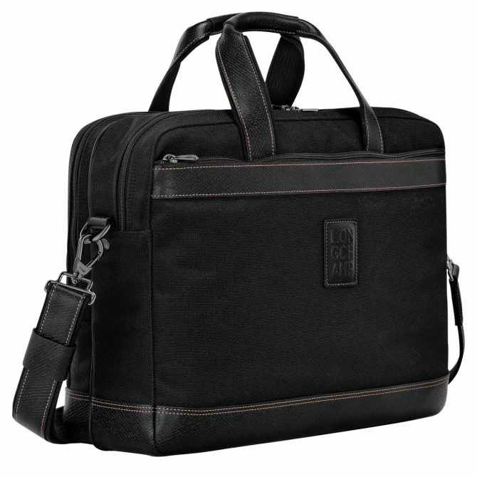 Men Briefcase | Longchamp Boxford L Briefcase Black