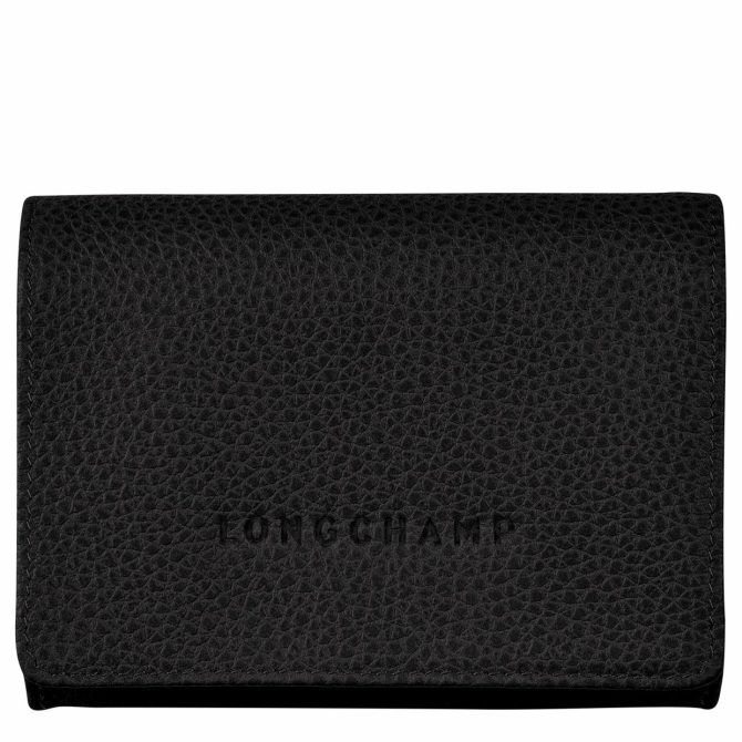 Men/Women Cardholders & Coin Purses | Longchamp Le Foulonné Coin Purse Black