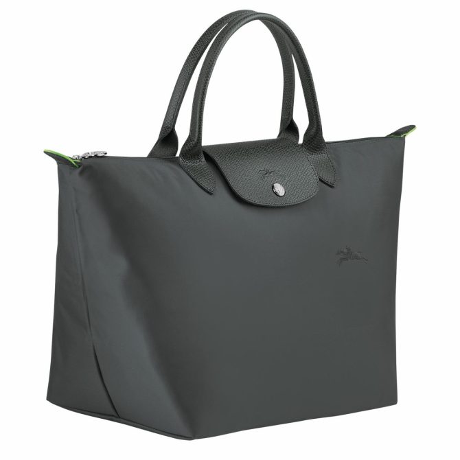 Women Handbags | Longchamp Le Pliage Green M Handbag Graphite