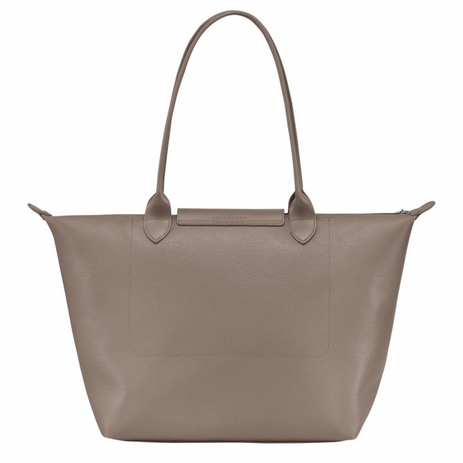 Women Shoulder Bags | Longchamp Le Pliage City L Tote Bag Taupe