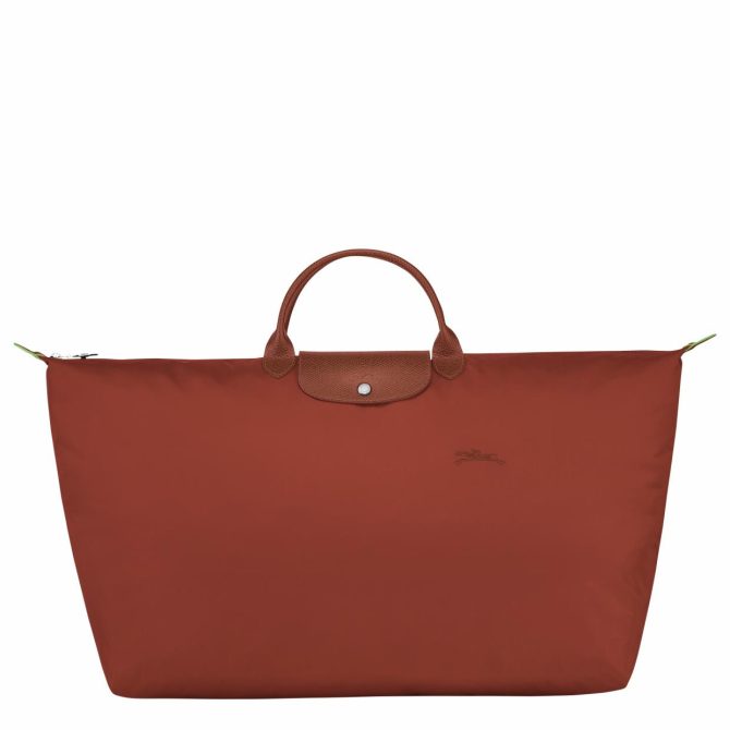 Women/Men Travel Bags | Longchamp Le Pliage Green M Travel Bag Chestnut