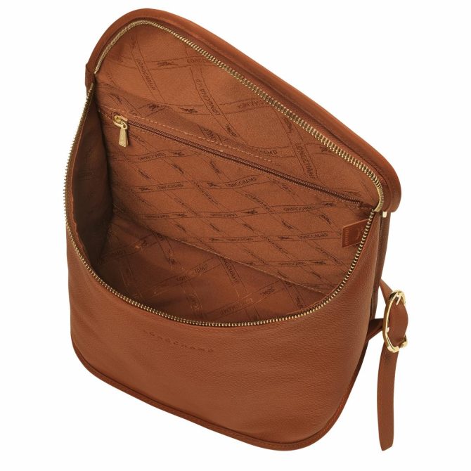 Women Backpacks | Longchamp Le Foulonné Backpack Caramel