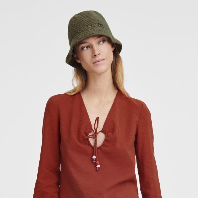 Women Caps & Hats | Longchamp Hat Khaki