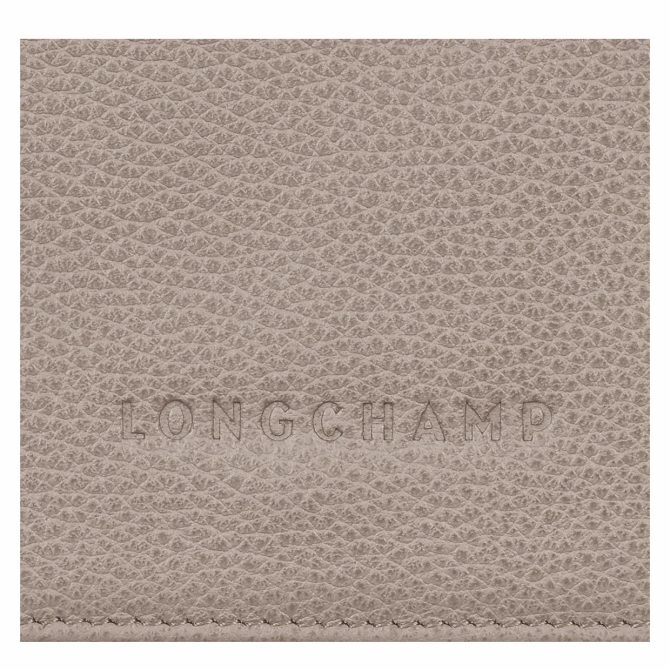 Women/Men Leather Wallets | Longchamp Le Foulonné Wallet Turtledove