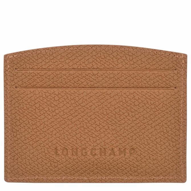 Women Cardholders & Coin Purses | Longchamp Le Roseau Card Holder Natural