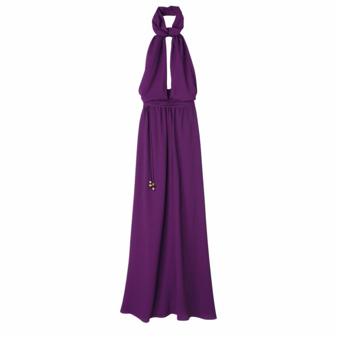 Women Dresses & Skirts | Longchamp Long Dress Violet